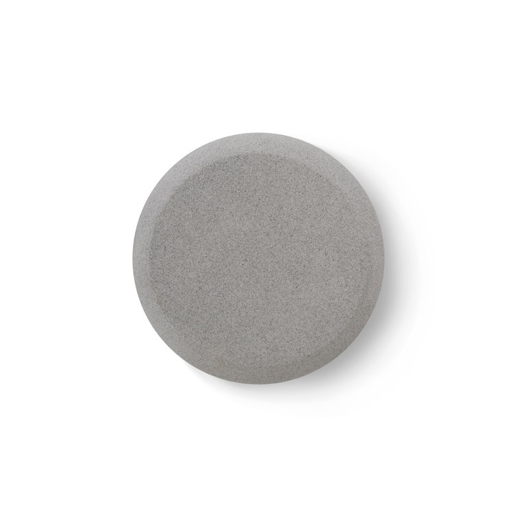 Dark Granite Oval Stone Side Table