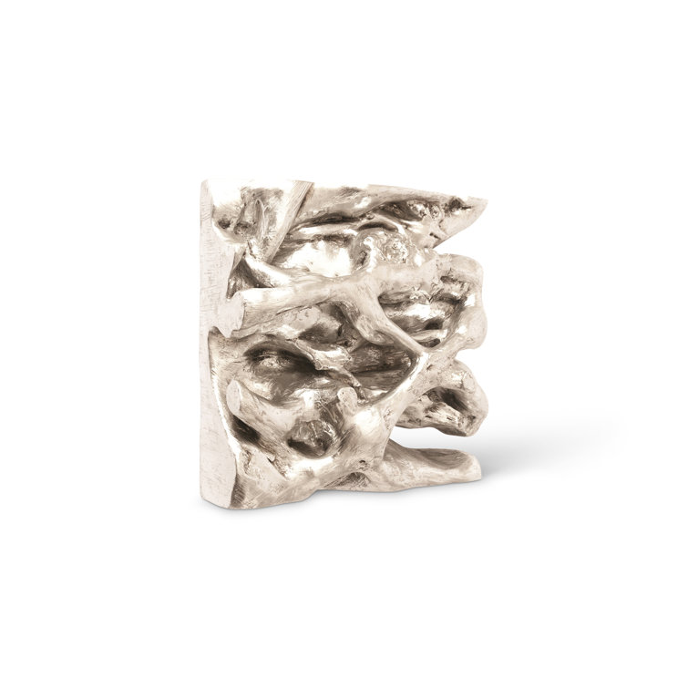 Silver Leaf Cast Naturals Square Root Composite Wall Tile