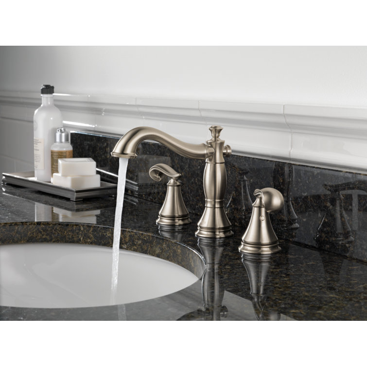 Elegant Cassidy Stainless Steel Widespread Bathroom Faucet