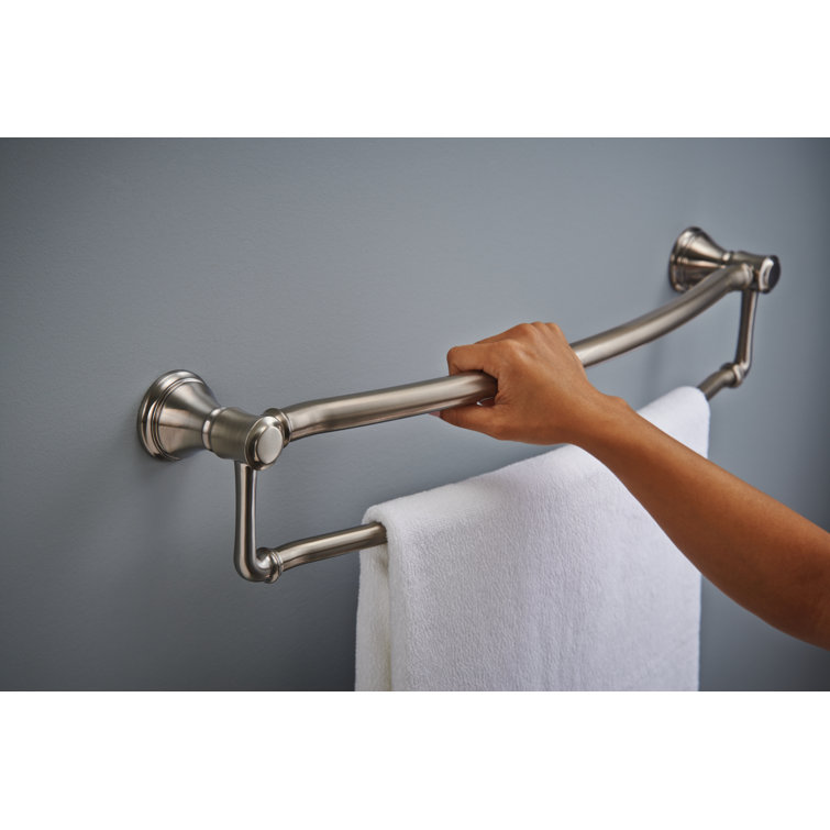 Brilliance Stainless Steel Wall Mounted Double Towel Bar
