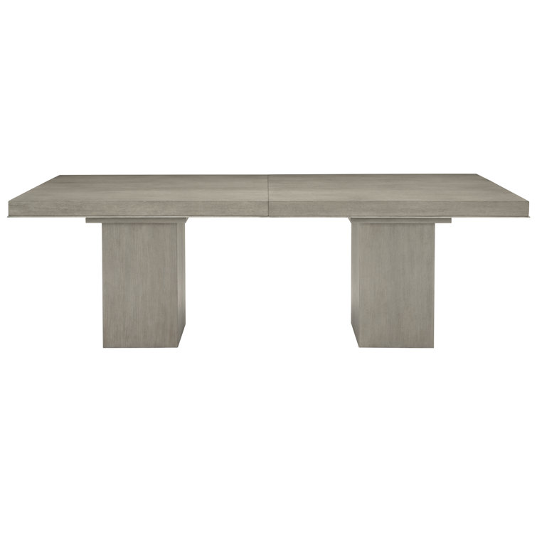 Gray Reclaimed Wood Extendable Rectangular Dining Table