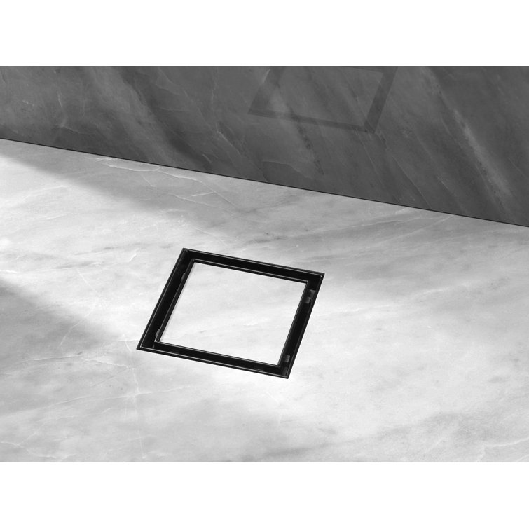 24" Matte Black Stainless Steel Linear Shower Drain
