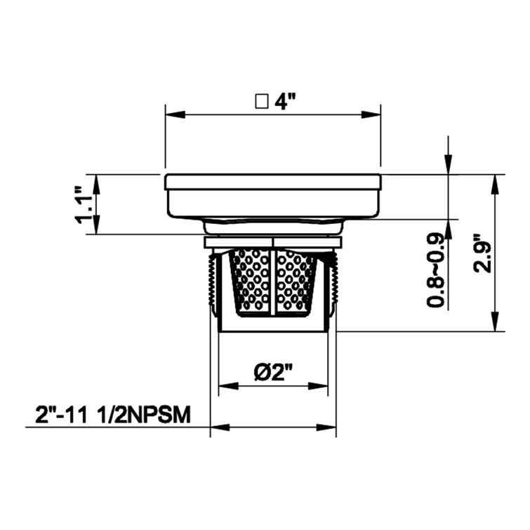 24" Matte Black Stainless Steel Linear Shower Drain