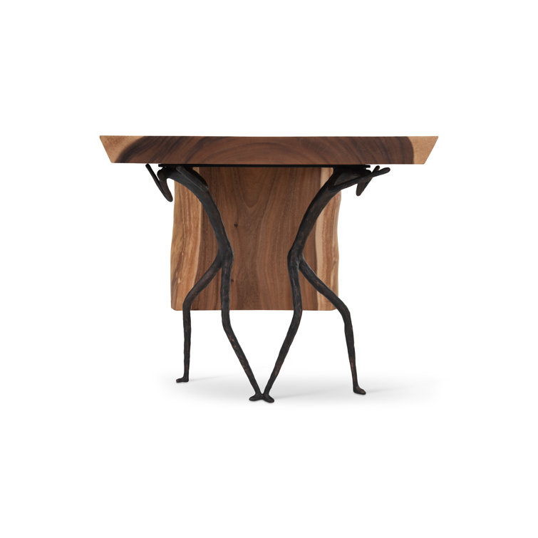 Austin Transitional Black and Brown Wood Home Office Desk