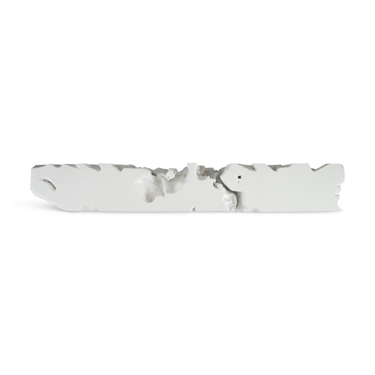 White Metal and Wood Rectangular Console Table with Storage