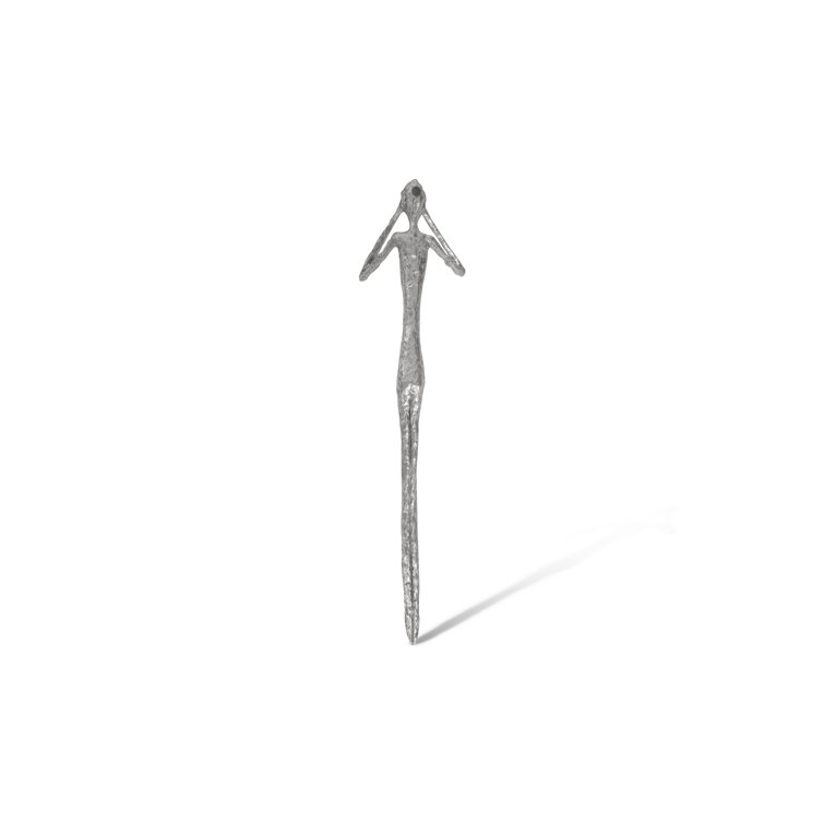 Silver Resin Contemporary No Evil Wall Art Set