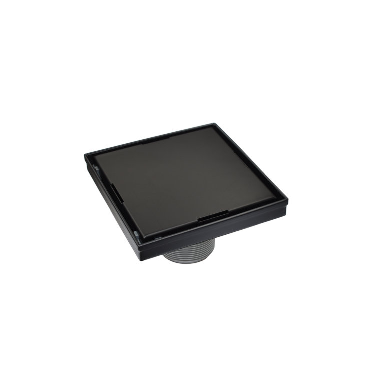 24" Matte Black Stainless Steel Linear Shower Drain