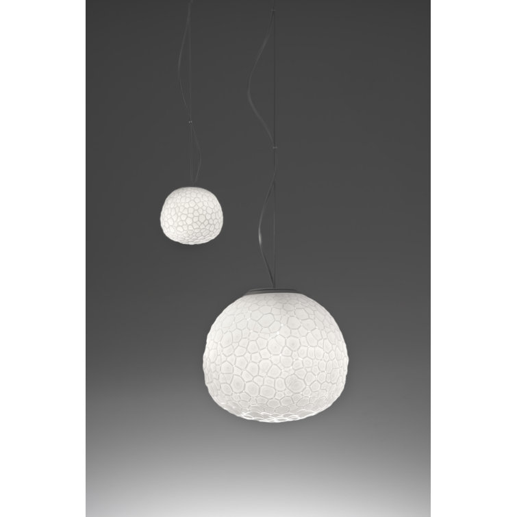 Ethereal Globe Large White Frosted Glass Pendant Light