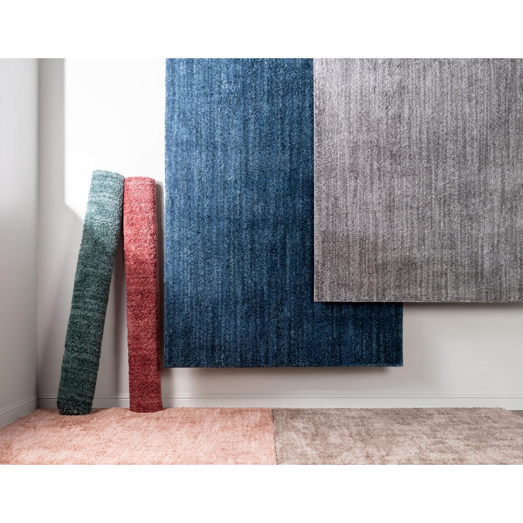 Pomegranate Red 10' x 14' Shag Synthetic Area Rug