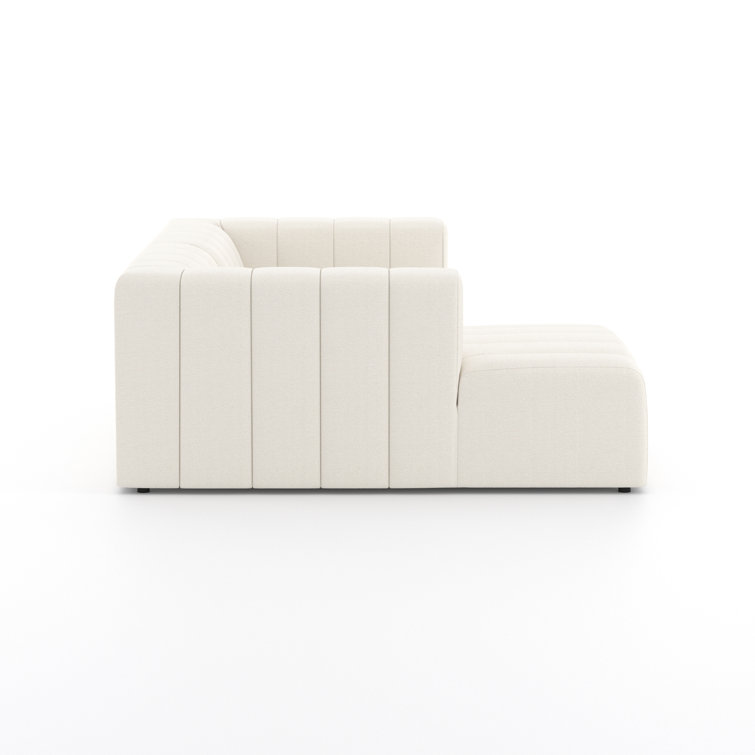 Fayette Cloud Tufted Fabric 2-Piece Sectional Sofa