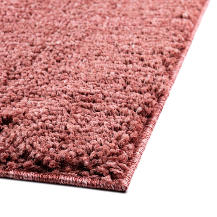 Pomegranate Red 10' x 14' Shag Synthetic Area Rug