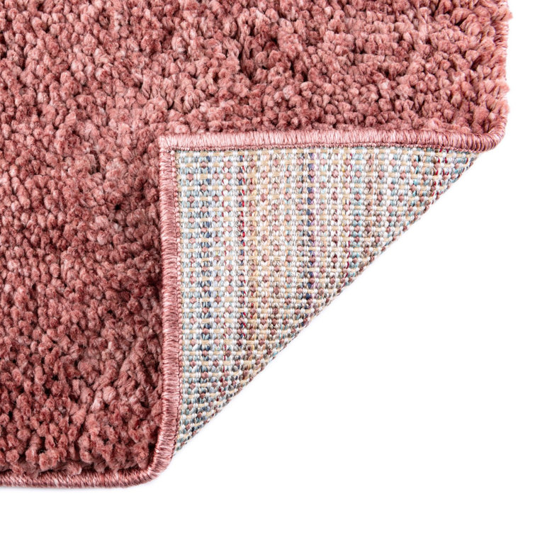 Pomegranate Red 10' x 14' Shag Synthetic Area Rug