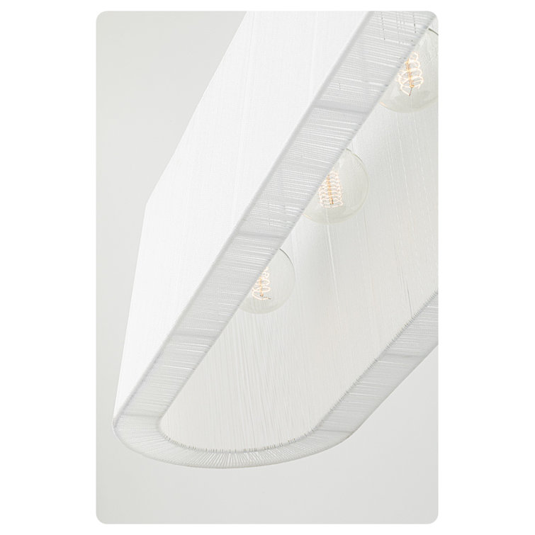 Verona Beach 5-Light Old Bronze and White Island Pendant