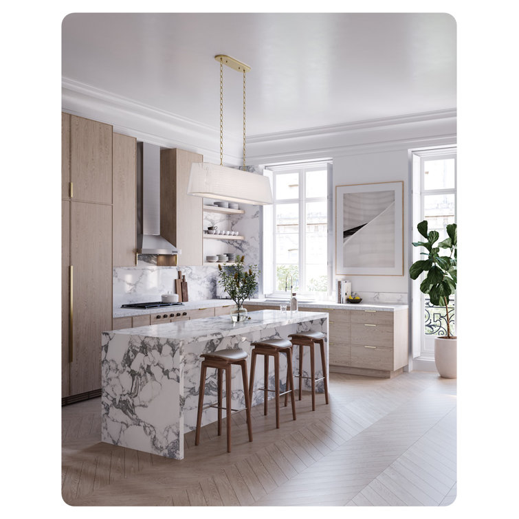 Verona Beach Aged Brass 5-Light Island Pendant