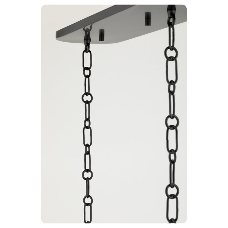 Verona Beach 5-Light Old Bronze and White Island Pendant