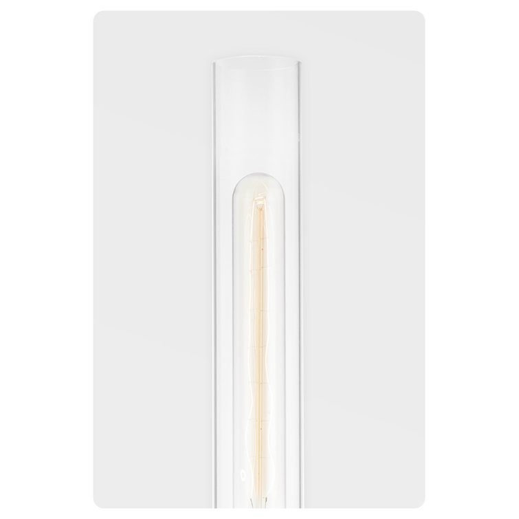 Elegant Aged Brass 2-Light Wall Sconce with Clear Glass Shade
