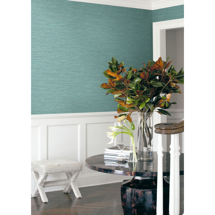 Denim Blue Embossed Vinyl 3D Wallpaper Roll