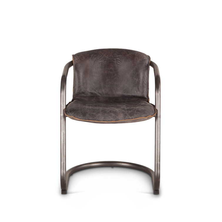 Antique Ebony Chiavari 22" Upholstered Side Chair with Metal Frame