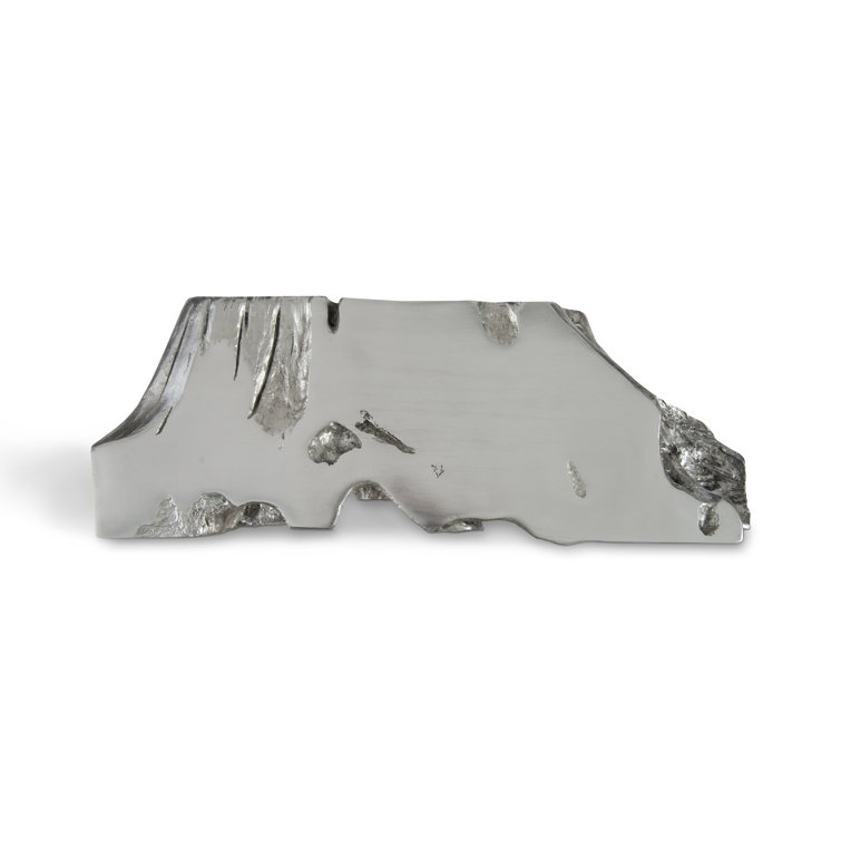 Luxe Silver Leaf Rectangular Console Table with Storage