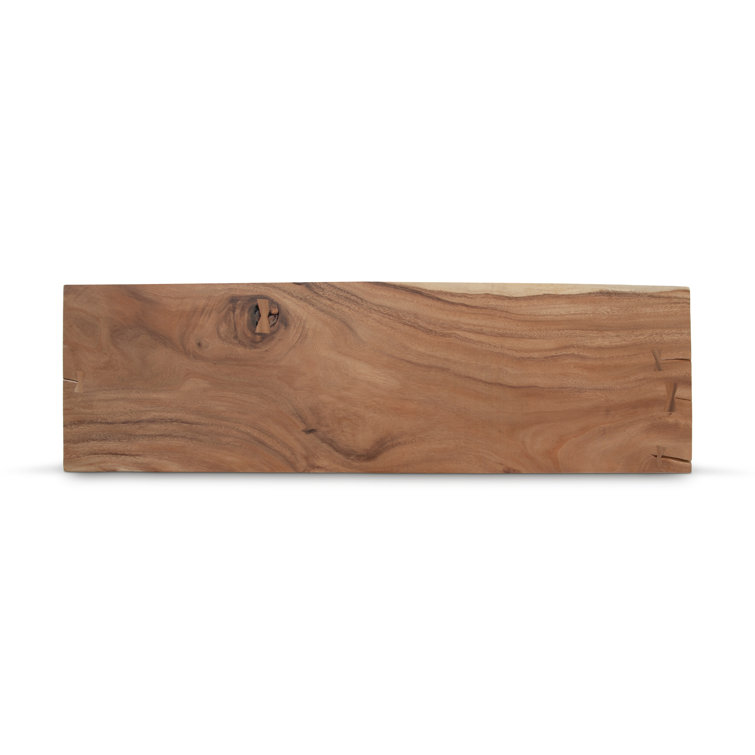 Acacia Wood & Solid Acrylic 60" Modern Console Table