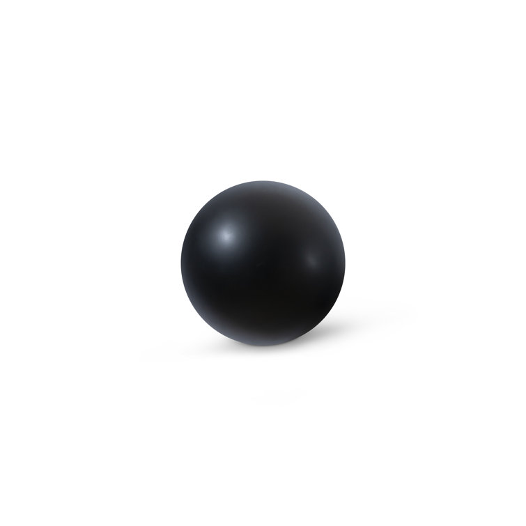 12" Matte Black Composite Wall Sculpture