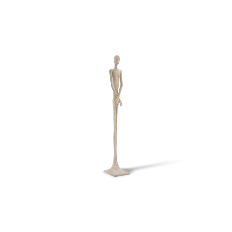 Contemporary White Resin Roman Stone 7' Male Statue