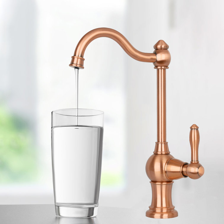 Copper Finish One-Handle Drinking Water Faucet