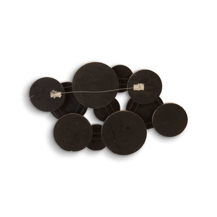 Gray Mango Wood Asymmetrical Wall Art Decor
