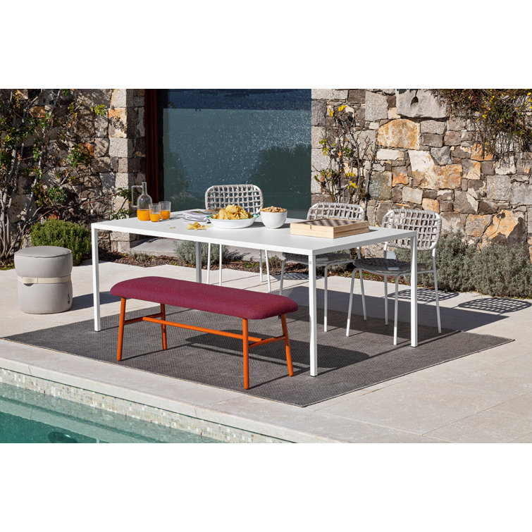 Matt Optic White Sand Woven Rope Outdoor Chair
