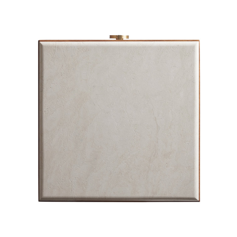 Sierra Tan Sundrenched Hickory Nightstand with Marble Top