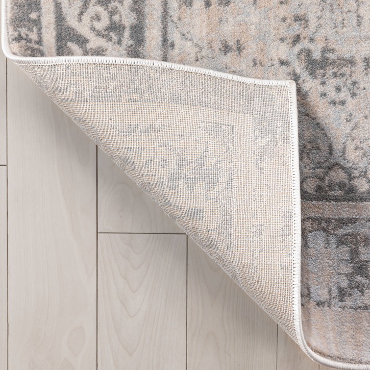 Ivory Oriental Shag Synthetic Kids 5' x 7' Area Rug