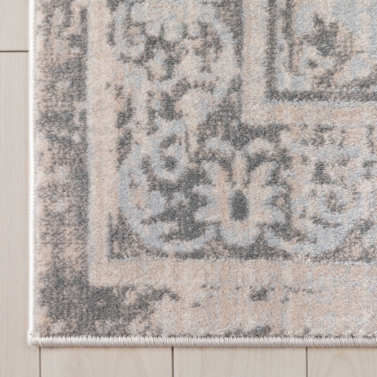 Ivory Oriental Shag Synthetic Kids 5' x 7' Area Rug