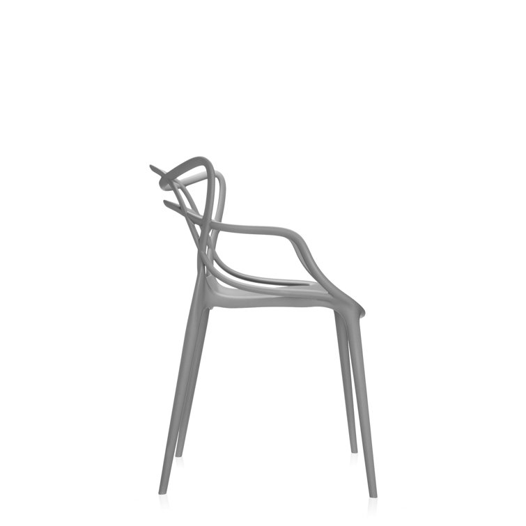 Starck & Quitllet Midcentury Modern Masters Gray Indoor-Outdoor Chair