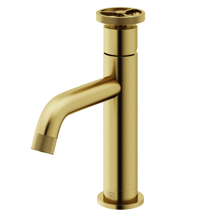 Cass 8" Matte Brushed Gold Single Handle Bathroom Faucet