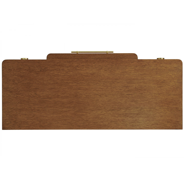 Mid-Century Sierra Tan Hickory Gentleman's Chest with Soft Close Drawers