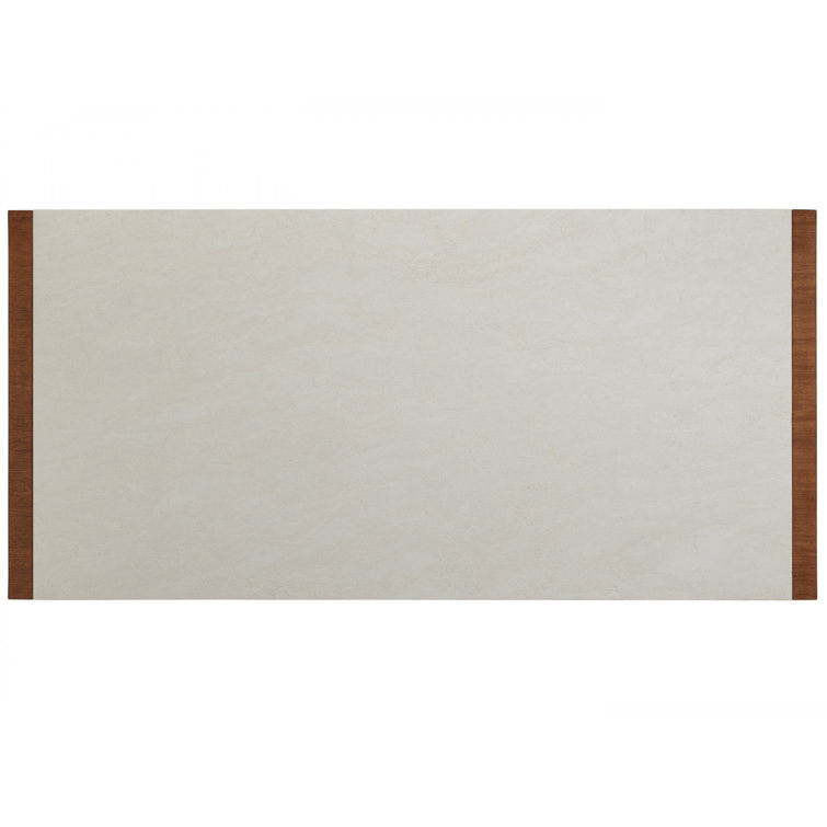 Sierra Tan Sundrenched 60'' Hickory & Marble Rectangular Coffee Table