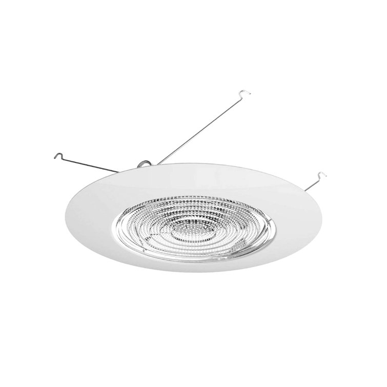 Bronze and Glass 6'' Shower Recessed Trim