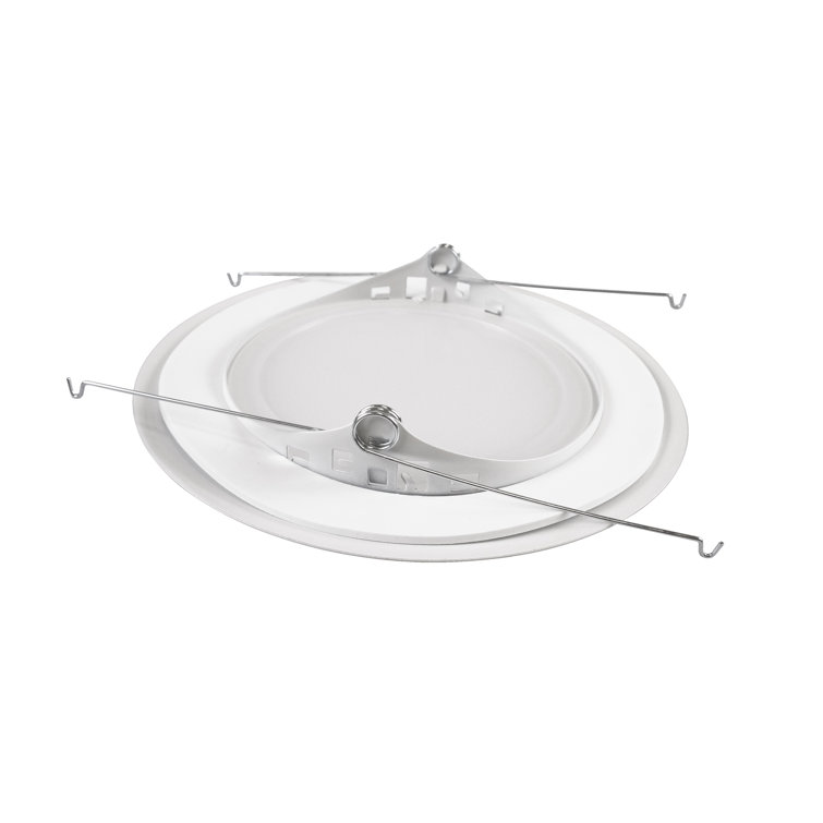 Bronze and Glass 6'' Shower Recessed Trim