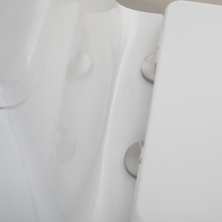 White High Efficiency Dual Flush One-Piece Elongated Toilet