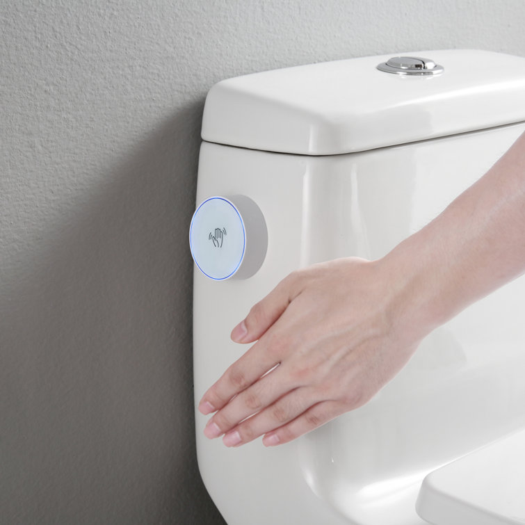 White High Efficiency Dual Flush One-Piece Elongated Toilet