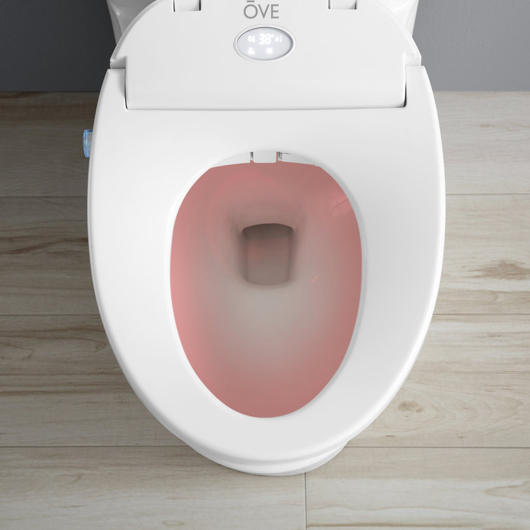 Volta White Elongated Dual Flush Smart Toilet with Bidet