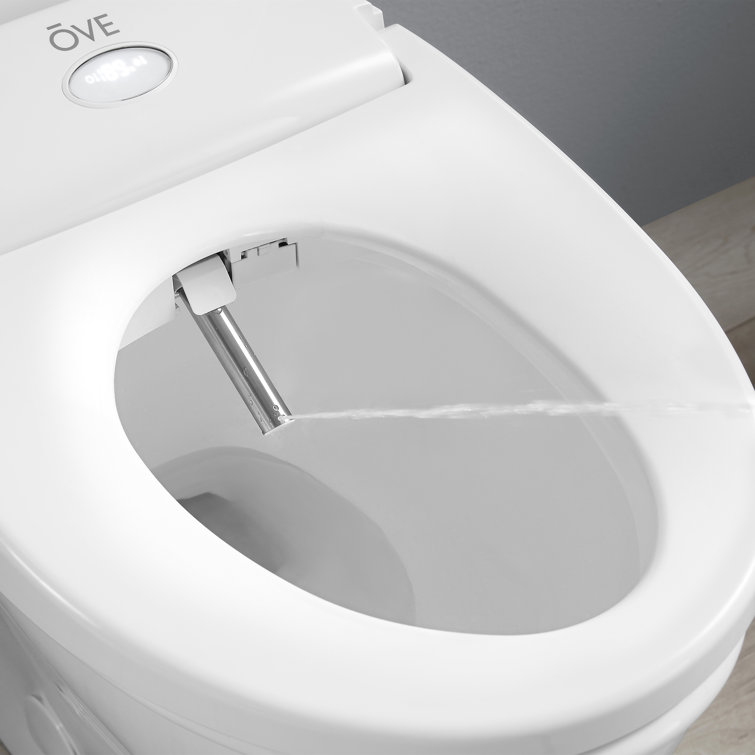 Volta White Elongated Dual Flush Smart Toilet with Bidet