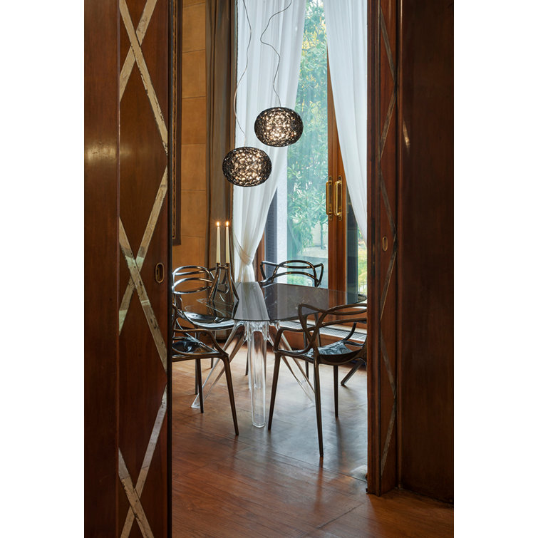 Sir Gio Contemporary Square Smoke Glass Dining Table