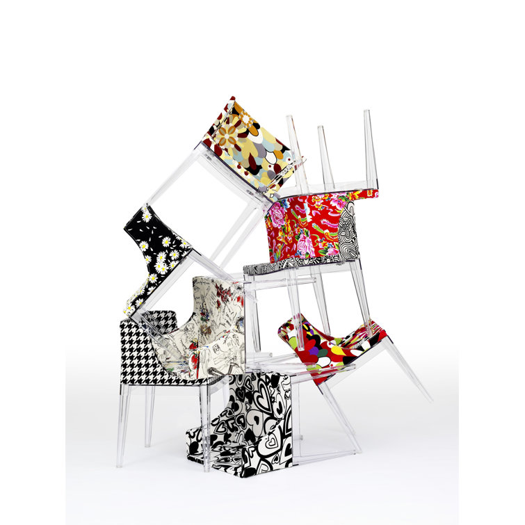 Mademoiselle Kravitz Raffia & Transparent Leather Armchair