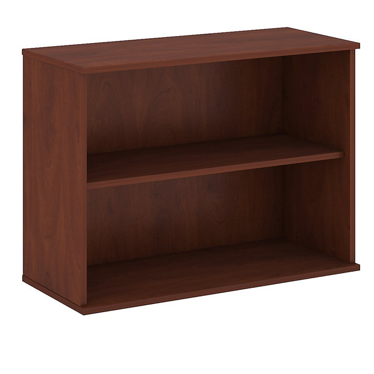 Adjustable White Thermally Fused Laminate 2-Shelf Bookcase
