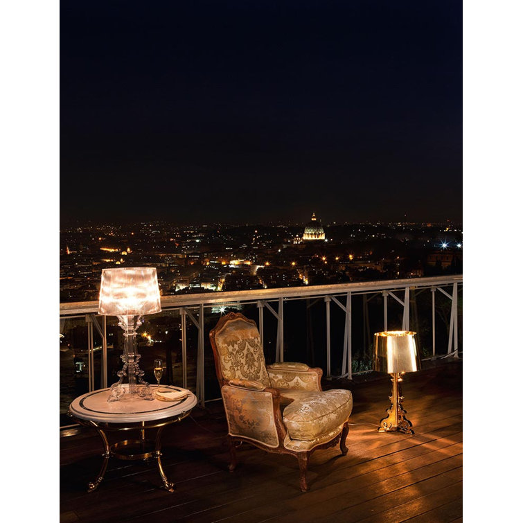Adjustable Empire Shade Crystal Bourgie Table Lamp