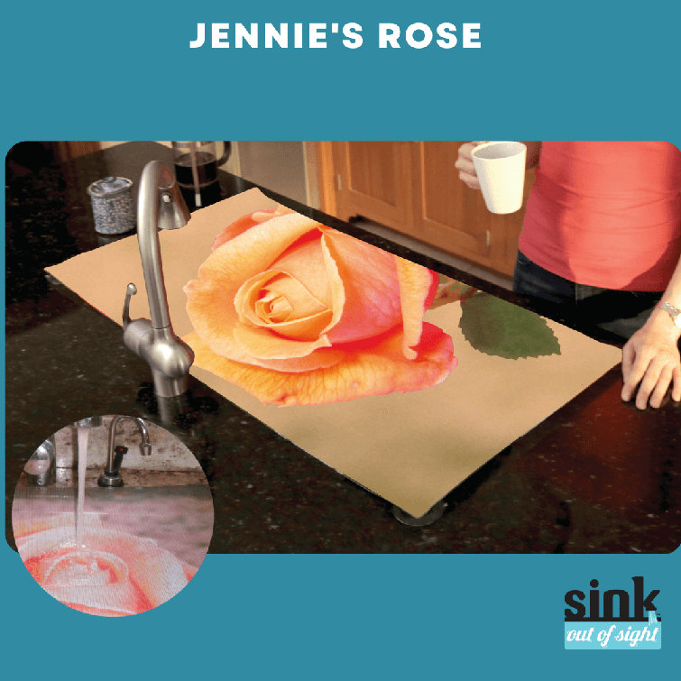 Jenny's Rose Heat-Resistant Decorative Sink Cover