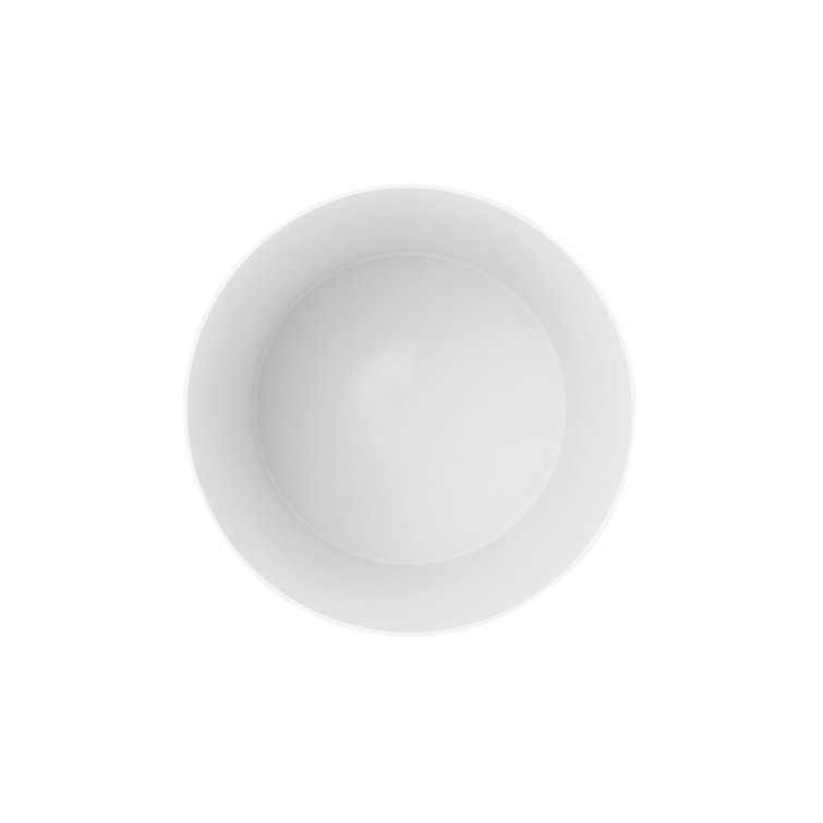 White Soft Touch Recycled Plastic Waste Basket