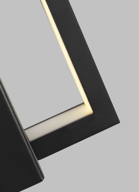 Black Dimmable LED Outdoor Wall Sconce