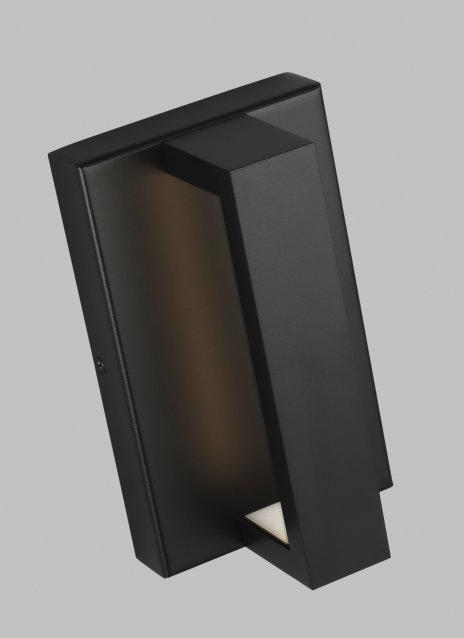Black Dimmable LED Outdoor Wall Sconce